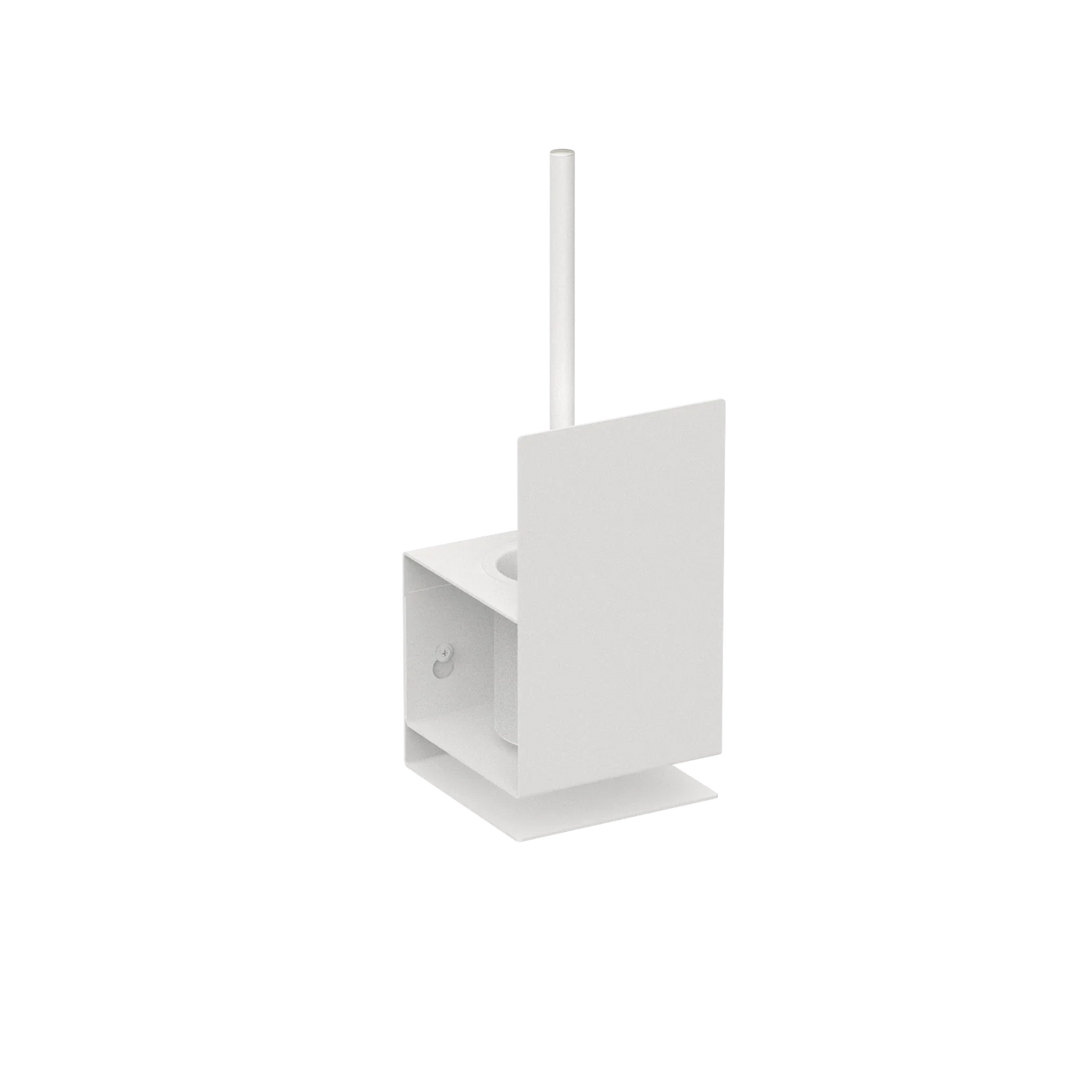 Porte-brosse WC Lugano – Design industriel en acier pour une salle de bain moderne