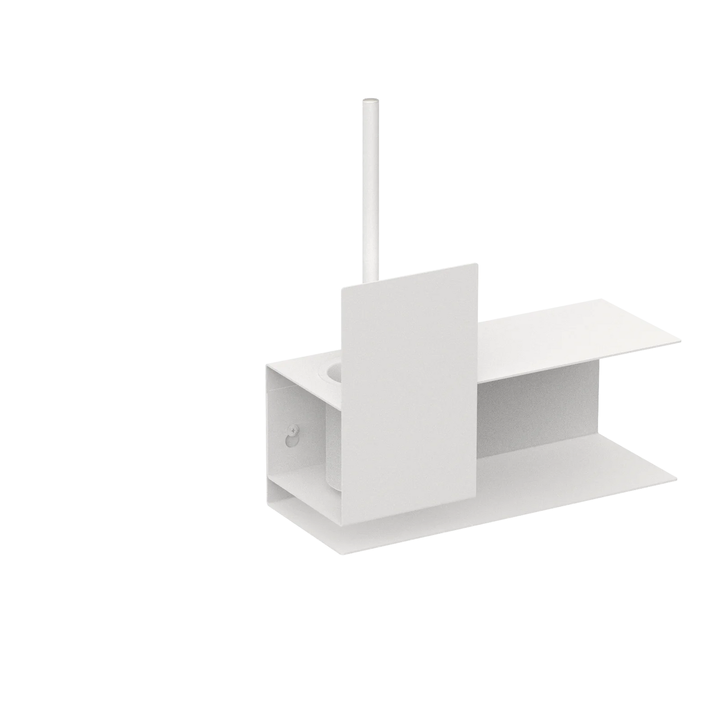 Porte-brosse WC Lugano – Design industriel en acier pour une salle de bain moderne