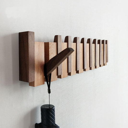 Perchero de pared, colgador de pared, Ganchos de madera, Perchero de madera, perchero para bolsos, Kaimok Design