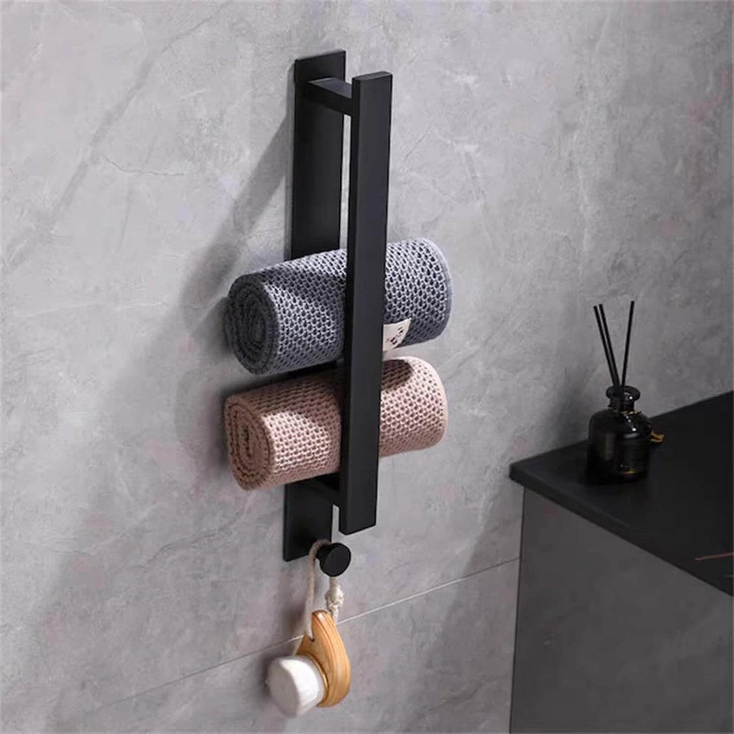 Toallero Torino  toallas almacenadas en rollos- kaimok design