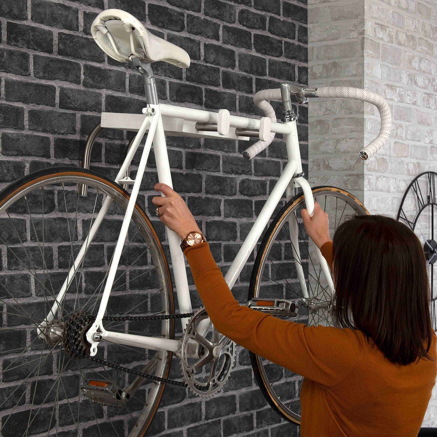use of the wall mount bike hanger