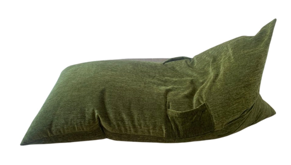 Nuvola puf chenilla verde - pouf - beanbag chair - green Chenille - Kaimok